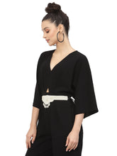 Mandala Embellished Velvet Wide Belt